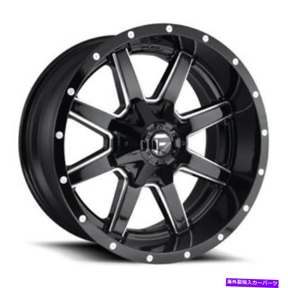 ۥ롡4ܥå 17x9 d610ǳޡ٥å֥åߥɥۥ5x4.5/5x5-12mm˥å4 17x9 D610 Fuel Maverick Gloss Black & Milled Wheels 5x4.5/5x5 (-12mm) Set of 4