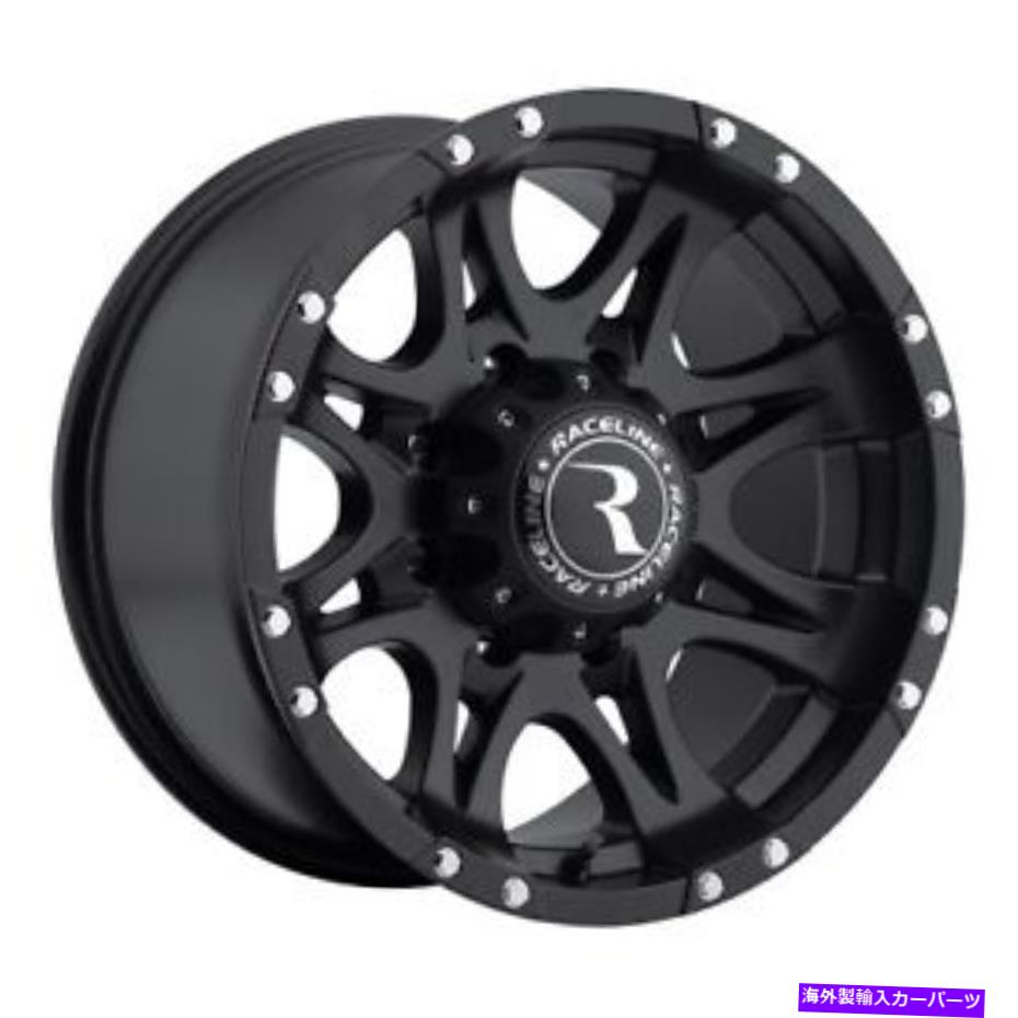 ホイール　4本セット 18x9レーシャライン981ラプターサテンブラックホイール8x170（+20mm）セット4 18x9 Raceline 981 Raptor Satin Black Wheels 8x170 (+20mm) Set of 4(2)