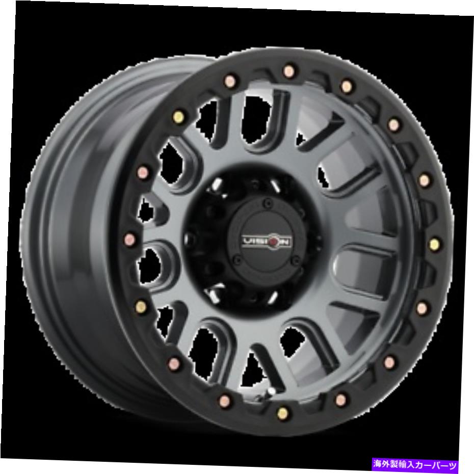 ホイール　4本セット 18x9ビジョンオフロード111ネメシスガンメタルホイール6x135（18mm）セット4 18x9 Vision Off-Road 111 Nemesis Gunmetal Wheels 6x135 (18mm) Set of 4