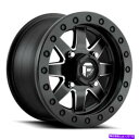 ホイール 4本セット 15x7 D938燃料マーベリックUTVビードロックブラック/ミルホイール4x156(38mm)セット4 15x7 D938 Fuel M...