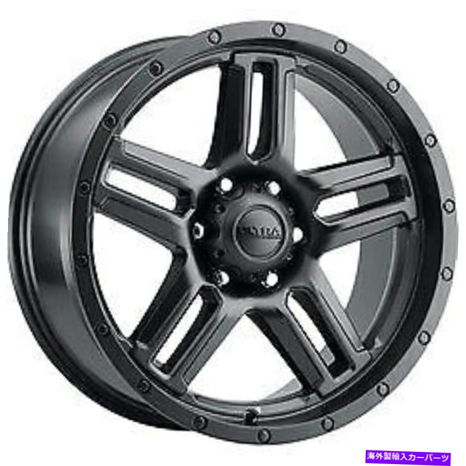 ホイール　4本セット 20x9ウルトラ258SBプラウラートラックサテンブラックホイール5x5（-12mm）セット4 20x9 Ultra 258SB Prowler Truck Satin Black Wheels 5x5 (-12mm) Set of 4