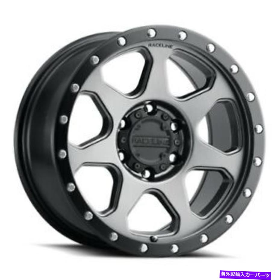 ホイール　4本セット 17x8.5 Raceline 949g 7x Gunmetal Wheels 6x5.5（0mm）セット4のセット 17x8.5 Raceline 949G 7X Gunmetal Wheels 6x5.5 (0mm) Set of 4