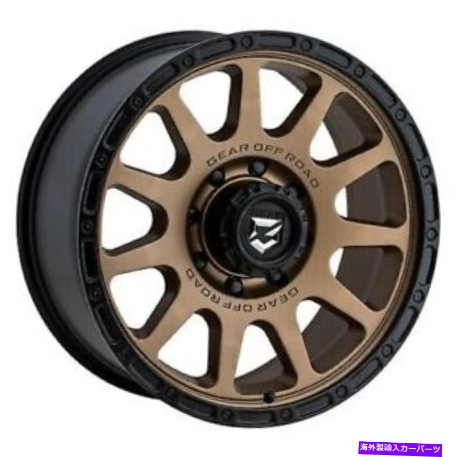 20x9 Gear Off Road 760BZ Satin Bronze Wheels 6x5.5 (18mm) Set of 4カテゴリホイール　4本セット状態新品メーカー車種発送詳細全国一律 送料無料 （※北海道、沖縄、離島は省く）商品詳細輸入商品の為、英語表記となります。Condition: NewBrand: Gear Off RoadManufacturer Part Number: 760BZ-2098418Bolt Pattern: 6x5.5Finish: Satin BronzeHub Bore: 106.2Model: 760BZOffset: 18mmSet Size: 4Size: 20x9Weight: 158《ご注文前にご確認ください》■海外輸入品の為、NC・NRでお願い致します。■取り付け説明書は基本的に付属しておりません。お取付に関しましては専門の業者様とご相談お願いいたします。■通常2〜4週間でのお届けを予定をしておりますが、天候、通関、国際事情により輸送便の遅延が発生する可能性や、仕入・輸送費高騰や通関診査追加等による価格のご相談の可能性もございますことご了承いただいております。■海外メーカーの注文状況次第では在庫切れの場合もございます。その場合は弊社都合にてキャンセルとなります。■配送遅延、商品違い等によってお客様に追加料金が発生した場合や取付け時に必要な加工費や追加部品等の、商品代金以外の弊社へのご請求には一切応じかねます。■弊社は海外パーツの輸入販売業のため、製品のお取り付けや加工についてのサポートは行っておりません。専門店様と解決をお願いしております。■大型商品に関しましては、配送会社の規定により個人宅への配送が困難な場合がございます。その場合は、会社や倉庫、最寄りの営業所での受け取りをお願いする場合がございます。■輸入消費税が追加課税される場合もございます。その場合はお客様側で輸入業者へ輸入消費税のお支払いのご負担をお願いする場合がございます。■商品説明文中に英語にて”保証”関する記載があっても適応はされませんのでご了承ください。■海外倉庫から到着した製品を、再度国内で検品を行い、日本郵便または佐川急便にて発送となります。■初期不良の場合は商品到着後7日以内にご連絡下さいませ。■輸入商品のためイメージ違いやご注文間違い当のお客様都合ご返品はお断りをさせていただいておりますが、弊社条件を満たしている場合はご購入金額の30％の手数料を頂いた場合に限りご返品をお受けできる場合もございます。(ご注文と同時に商品のお取り寄せが開始するため)（30％の内訳は、海外返送費用・関税・消費全負担分となります）■USパーツの輸入代行も行っておりますので、ショップに掲載されていない商品でもお探しする事が可能です。お気軽にお問い合わせ下さいませ。[輸入お取り寄せ品においてのご返品制度・保証制度等、弊社販売条件ページに詳細の記載がございますのでご覧くださいませ]&nbsp;