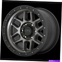 ホイール 4本セット 17x9 kmc km544灰色の色合いホイールを備えたサテンブラック8x170(18mm)セット4 17x9 KMC KM544 Satin Black With Gray Tint Wheels 8x170 (18mm) Set of 4(2)