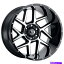 ۥ롡4ܥå 20x10ӥ󥪥ե360饤С֥åùۥ8x170-25mm˥å4 20x10 Vision Off-Road 360 Sliver Black Machined Wheels 8x170 (-25mm) Set of 4