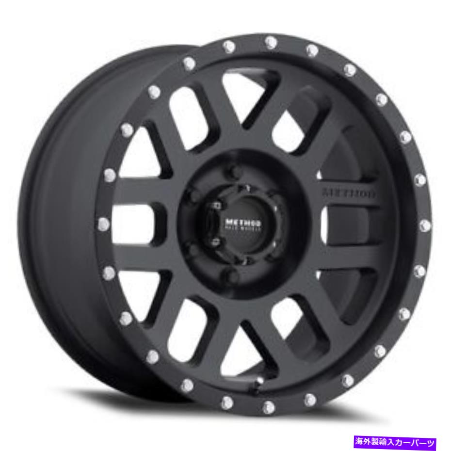ホイール　4本セット 18x9メソッドMR306メッシュマットブラックホイール5x150（18mm）4のセット 18x9 Method MR306 Mesh Matte Black Wheels 5x150 (18mm) Set of 4(2)