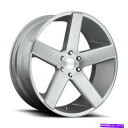 ホイール　4本セット 22x9.5 S218ダブバラーブラッシングシルバーホイール5x5.5（26mm）セット4 22x9.5 S218 Dub Baller Brushed Silver Wheels 5x5.5 (26mm) Set of 4