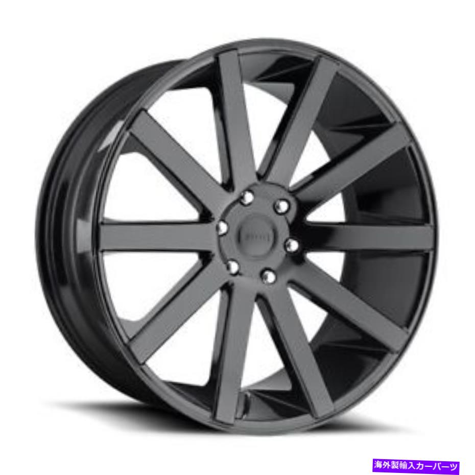 ホイール　4本セット 24x10 S219ダブショットカラグロスブラックホイール5x5.5（25mm）セット4のセット 24x10 S219 Dub Shot Calla Gloss Black Wheels 5x5.5 (25mm) Set of 4