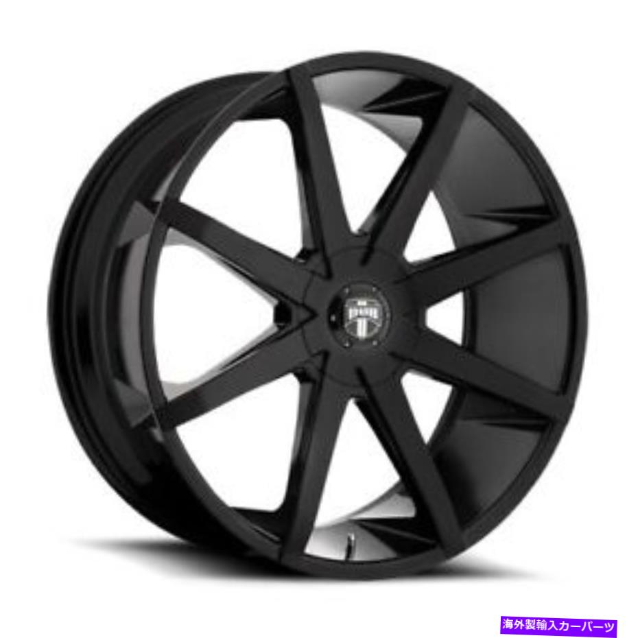 ホイール　4本セット 22x9.5 S110ダブプッシュグロスブラックホイール5x115/5x4.75（15mm）セット4 22x9.5 S110 Dub Push Gloss Black Wheels 5x115/5x4.75 (15mm) Set of 4