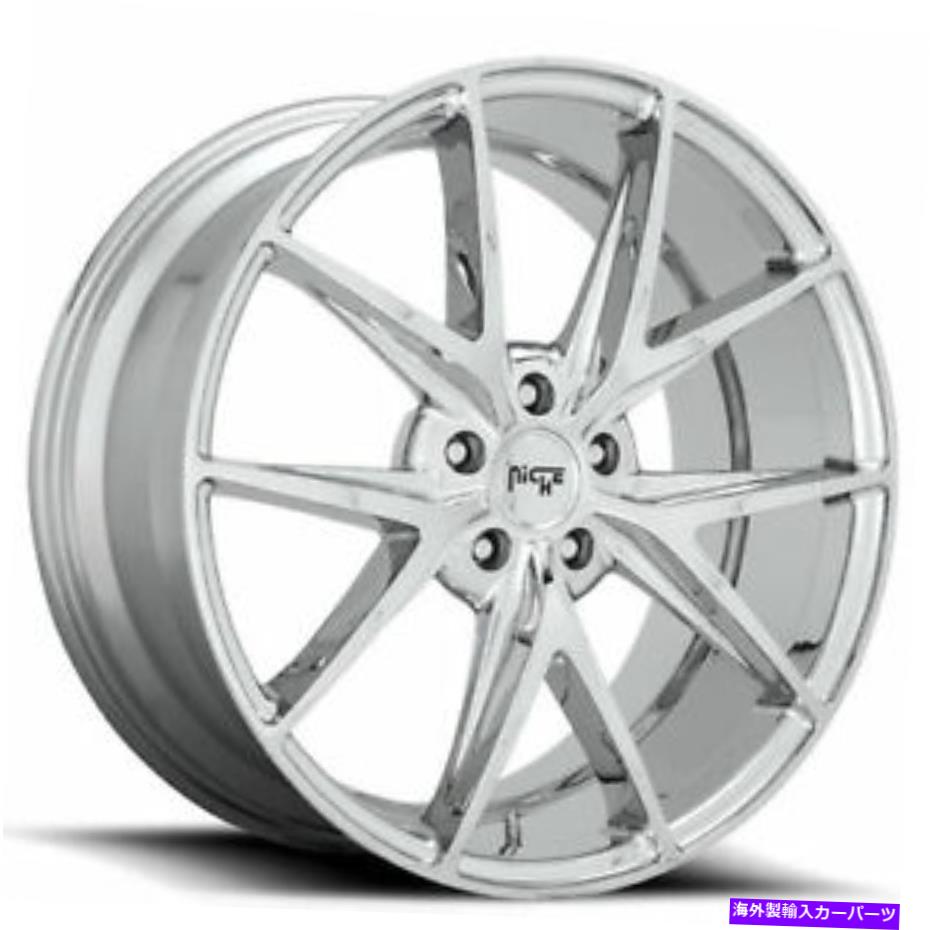 ホイール　4本セット 20x9ニッチM248ミサノクロムホイール5x120（35mm）セット4のセット 20x9 Niche M248 Misano Chrome Wheels 5x120 (35mm) Set of 4