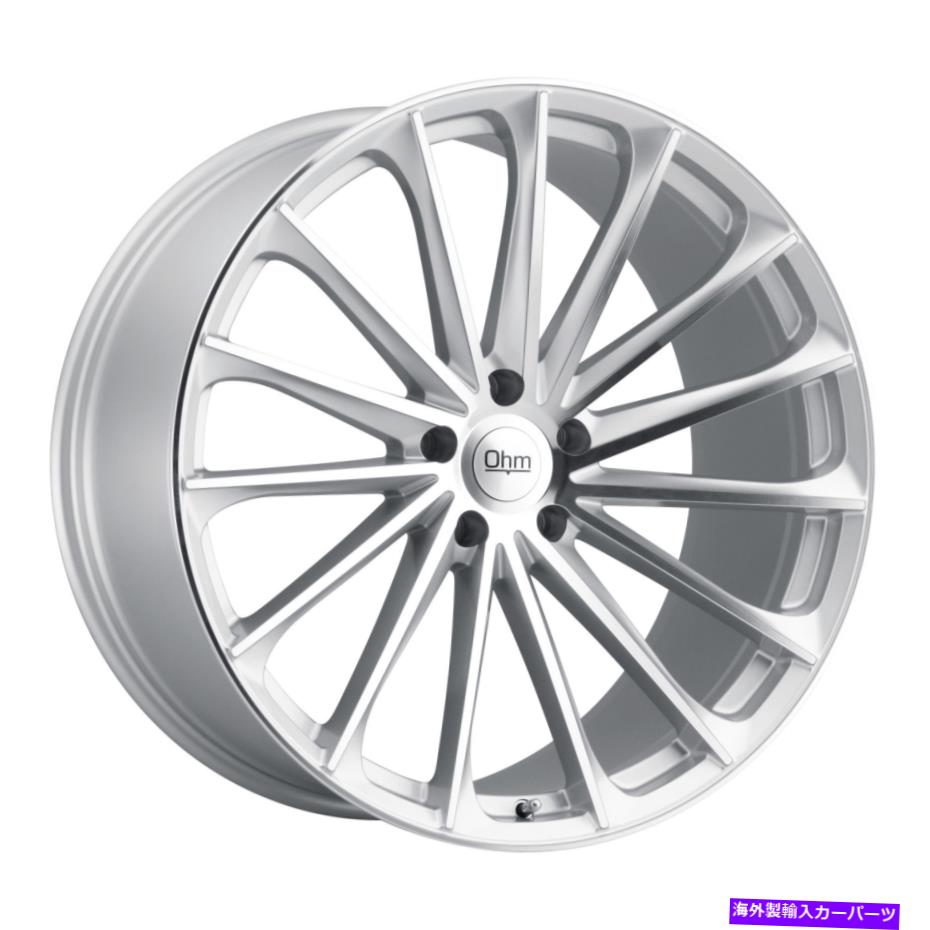 ホイール　4本セット 20x10オームプロトンシルバーW/ミラーフェイスホイール5x120（30mm）セット4のセ..