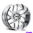 ホイール 4本セット 20x9ビジョンオフロード360スライバークロムホイール8x180(12mm)セット4 20x9 Vision Off-Road 360 ...