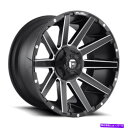 ホイール 4本セット 20x9 d616燃料contraマットブラック&ミルドホイール6x120/6x5.5(19mm)セット4 20x9 D616 Fuel ...