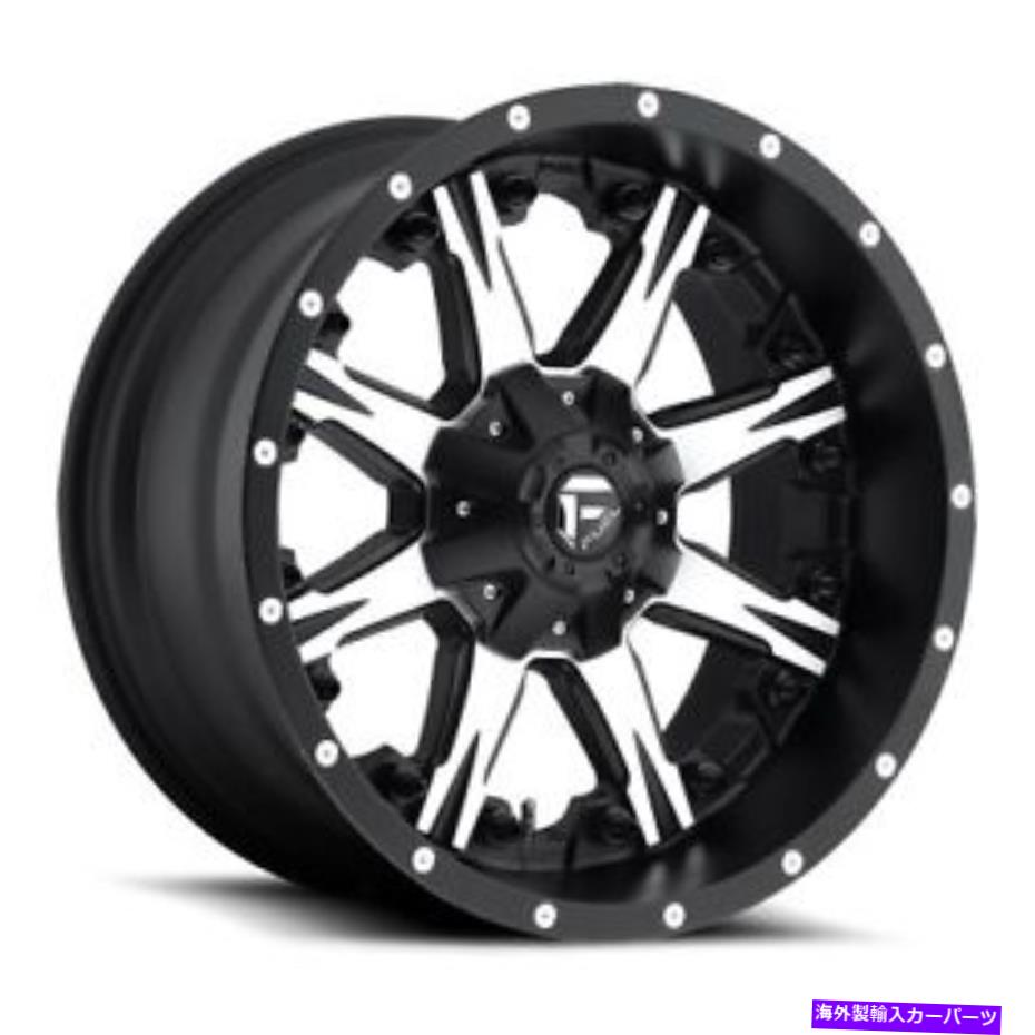 ホイール　4本セット 20x9 D541 Fuel Nutz Black＆Machined Wheels 8x180（1mm）セット4のセット 20x9 D541 Fuel Nutz Black & Machined Wheels 8x180 (1mm) Set of 4