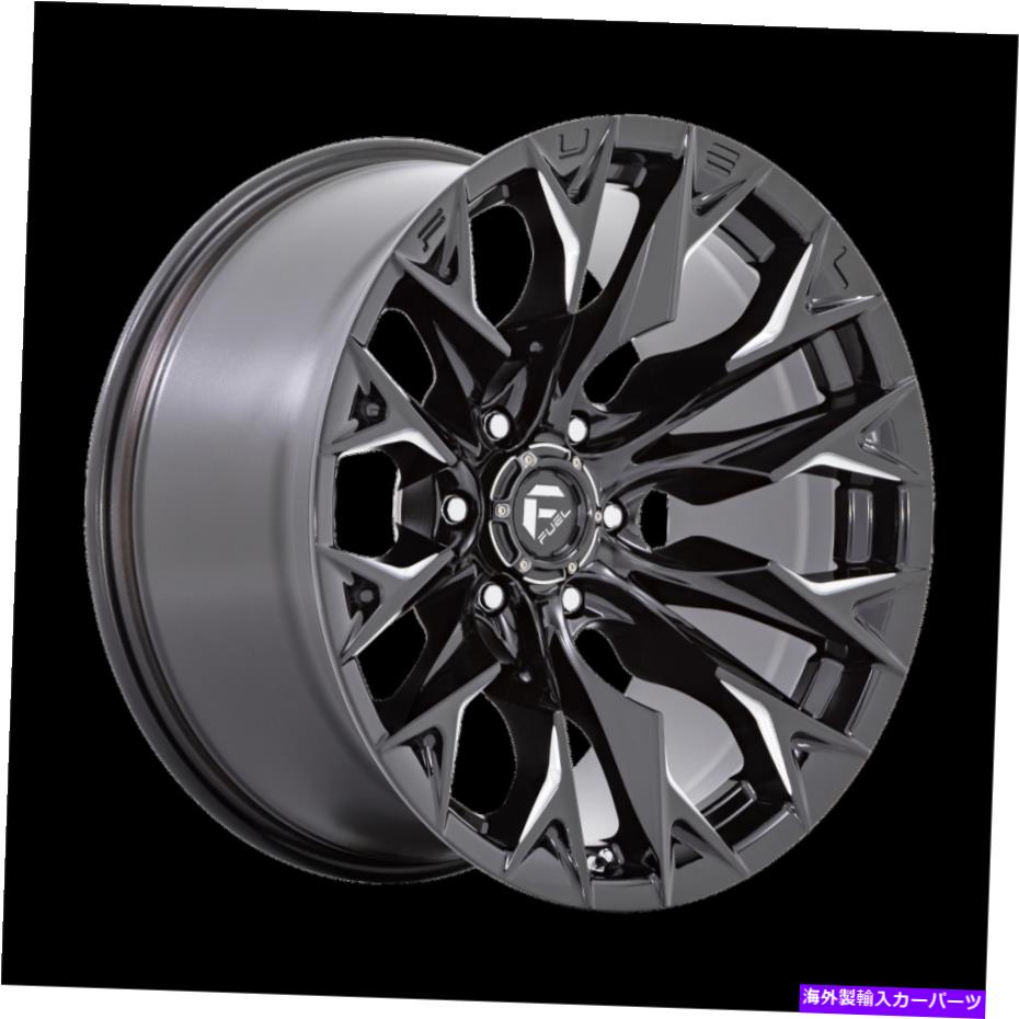 ۥ롡4ܥå 20x9ǳեD803б֥åߥ󥰥ۥ6x13520mm˥å4 20x9 Fuel Off-Road D803 Flame Gloss Black Milled Wheels 6x135 (20mm) Set of 4