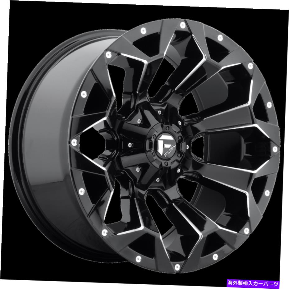 ホイール　4本セット 20x9 Fuel Off-Road D576 ASSAULT BLACK MILLED WHEELS 6x135/6x5.5（1mm）セット4 20x9 Fuel Off-Road D576 Assault Black Milled Wheels 6x135/6x5.5 (1mm) Set of 4