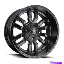 ホイール　4本セット 20x10 d596燃料スレッジマットブラックホイール8x170（-18mm）セット4 20x10 D596 Fuel Sledge Matte Black Wheels 8x170 (-18mm) Set of 4