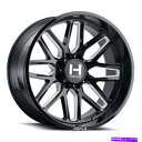 ホイール 4本セット 20x12敵対的なH120バルカンブレードカット(ブラックミリング)ホイール8x170(-44mm)セット4 20x12 Hostile ...