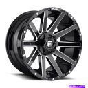 ホイール 4本セット 20x9 d615燃料contraグロスブラック&ミルドホイール5x4.5/5x5(1mm)セット4 20x9 D615 Fuel Con...