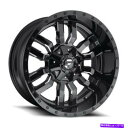 ホイール 4本セット 20x9 d595燃料スレッジグロスブラック&ミリングホイール8x170(1mm)セット4のセット 20x9 D595 Fuel Sled...