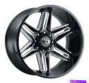 ホイール 4本セット 22x12 Vision 363 Razor Gloss Black Milled Spoke Wheels 6x5.5(-51mm)セット4セット 22x12 Vision 363 Razor Gloss Black Milled Spoke Wheels 6x5.5 (-51mm) Set of 4