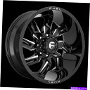 ホイール　4本セット 20x9燃料D747ロックダウングロスブラックミリングホイール8x6.5（1mm）セット4のセット 20x9 Fuel D747 Lockdown Gloss Black Milled Wheel 8x6.5 (1mm) Set of 4