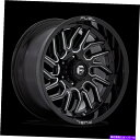 ホイール 4本セット 20x10燃料D807ハリケーングロスブラックミリングホイール6x135(-18mm)セット4セット 20x10 Fuel D807 Hu...