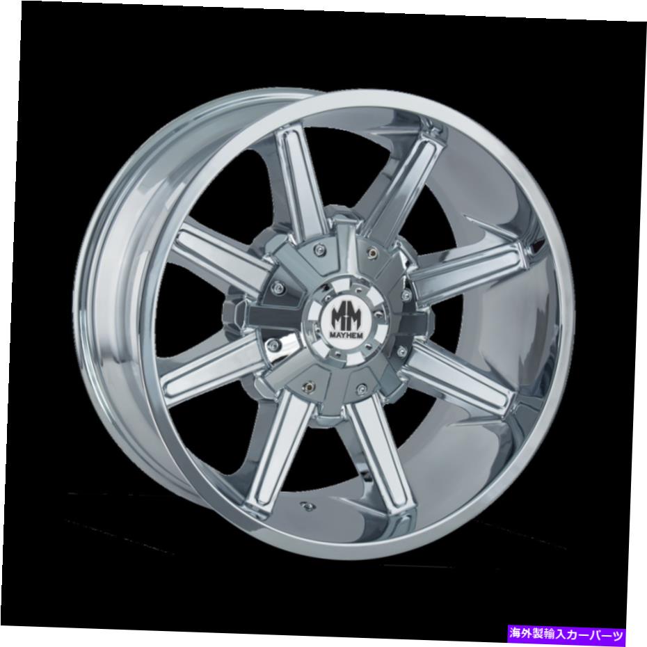 ホイール　4本セット 18x9メイヘムアーセナルクロムホイール5x4.5/5x5（-12mm）セット4 18x9 MAYHEM Arsenal Chrome Wheels 5x4.5/5x5 (-12mm) Set of 4