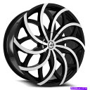 ホイール 4本セット 24x9 Azara Aza-504 Gloss Black&Machined Wheels 6x135/6x5.5(25mm)セット4 ...