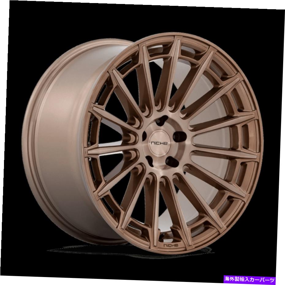 ホイール　4本セット 20x10.5ニッチM275アマルフィプラチナブロンズホイール5x112（40mm）セット4 20x10.5 Niche M275 Amalfi Platinum Bronze Wheels 5x112 (40mm) Set of 4