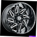 ホイール 4本セット 22x14 Vision 361 Spyder Gloss Black Milled Spoke Wheels 8x170(-76mm)セ...