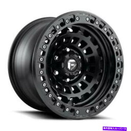 ホイール　4本セット 17x9 d101燃料ゼファーマットブラックビードロックホイール5x150（-15mm）セット4 17x9 D101 Fuel Zephyr Matte Black BEADLOCK Wheels 5x150 (-15mm) Set of 4