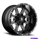 ホイール 4本セット 20x10 d538燃料マーベリックマットブラック&ミルドホイール8x180(-18mm)セット4 20x10 D538 Fuel Mav...