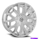 ホイール 4本セット 22x8.5 azara aza-512ナノクロムホイール5x4.5/5x120(38mm)セット4 22x8.5 Azara AZA-512 Nano Chrome Wheels 5x4.5/5x120 (38mm) Set of 4(2)