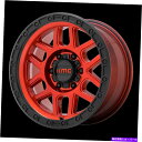 ホイール 4本セット 20x9 kmc km544メサキャンディレッドブラックリップホイール8x180(0mm)セット4のセット 20x9 KMC KM544 ...