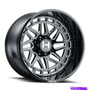 ホイール 4本セット 24x14敵対的なH122リーパーブレードカット(ブラックミルド)ホイール8x6.5(-76mm)セット4 24x14 Hostile H...