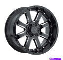 ホイール 4本セット 20x10 Black Rhino Sierra Gloss Black&Milled Wheels 6x5.5(-12mm)4のセット 20x10 Black Rhino Sierra Gloss Black & Milled Wheels 6x5.5 (-12mm) Set of 4(2)