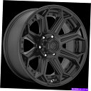 ホイール 4本セット 22x12燃料D706包囲マットブラックホイール8x6.5(-44mm)セット4 22x12 Fuel D706 Siege Matte ...