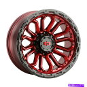 ホイール　4本セット 20x10 Vision 405 Korupt Gloss Red w/ glossブラックリップホイール5x5（-25mm）セット4セット 20x10 Vision 405 Korupt Gloss Red W/ Gloss Black Lip Wheels 5x5 (-25mm) Set of 4