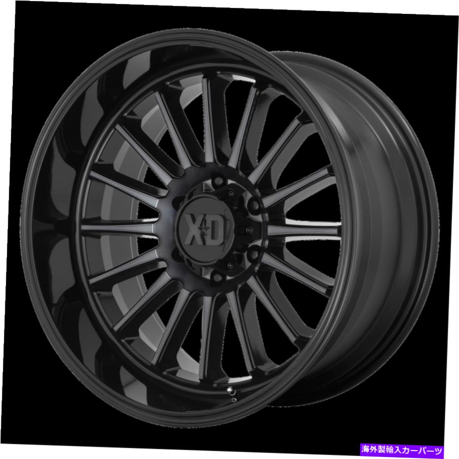 ホイール　4本セット 20x10 XDシリーズXD857むち打ち症のグロスブルクw/グレーティントホイール5x5（-18mm）セット4のセット 20x10 XD Series XD857 Whiplash Gloss Blk W/Gray Tint Wheel 5x5 (-18mm) Set of 4