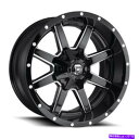 ホイール 4本セット 22x12 d610燃料マーベリックグロスブラック&ミルドホイール5x4.5/5x5(-44mm)セット4 22x12 D610 Fuel...