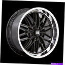 ホイール 4本セット 22x9 US Mags U138 Santa Cruz Black Diamond Cut Lip Wheels 5x5(15mm)セッ...