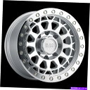 ホイール 4本セット 17x8.5ブラックサイムリノプリムビードロックシルバーw/マッハリングホイール5x5(-38mm)セット4セット 17x8.5 Blac...