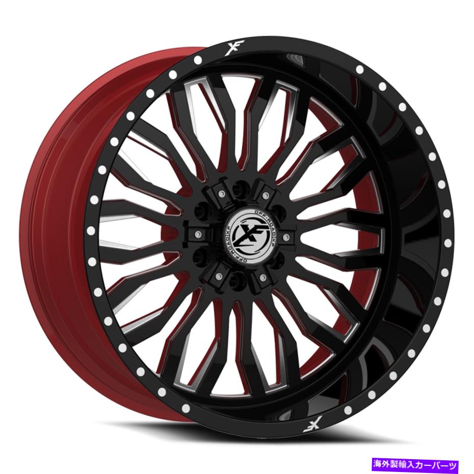 ۥ롡4ܥå 24x12 xfx flow xfx-305 blk milled w/red wheels 6x135/6x5.5-44mm˥å4 24x12 XFX Flow XFX-305 Blk Milled W/Red Wheels 6x135/6x5.5 (-44mm) Se...