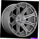 ホイール 4本セット 22x10燃料D705包囲ブラッシュガンメタルホイール8x6.5(-18mm)セット4 22x10 Fuel D705 Siege Bru...