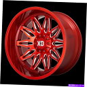ホイール 4本セット 22x10 XDシリーズXD859 Gunner Candy Red Milled Wheel 6x135/6x5.5(-18mm)セット...