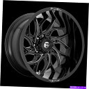 ホイール 4本セット 22x12燃料D741ランナーグロスブラックミリングホイール6x5.5(-44mm)セット4 22x12 Fuel D741 Runner...