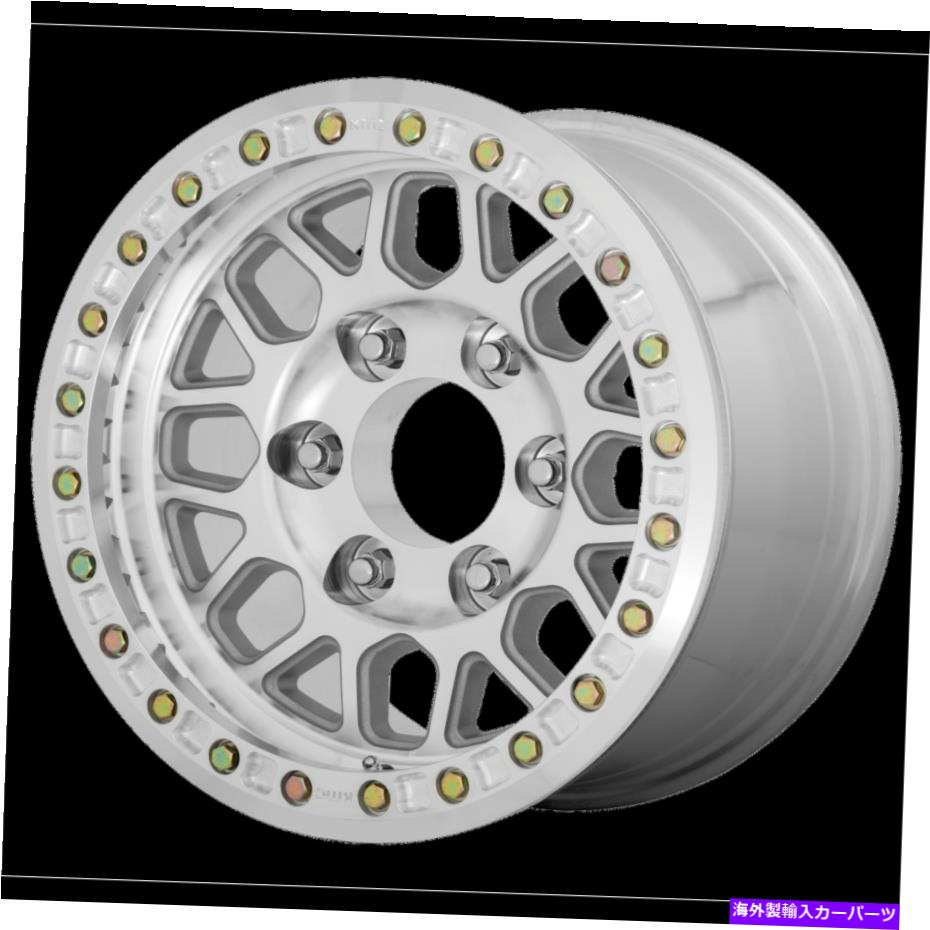 ホイール　4本セット 17x8.5 kmc km234グレネード砂漠の機械加工車輪6x5.5（0mm）セット4 17x8.5 KMC KM234 Grenade Desert Machined Wheels 6x5.5 (0mm) Set of 4