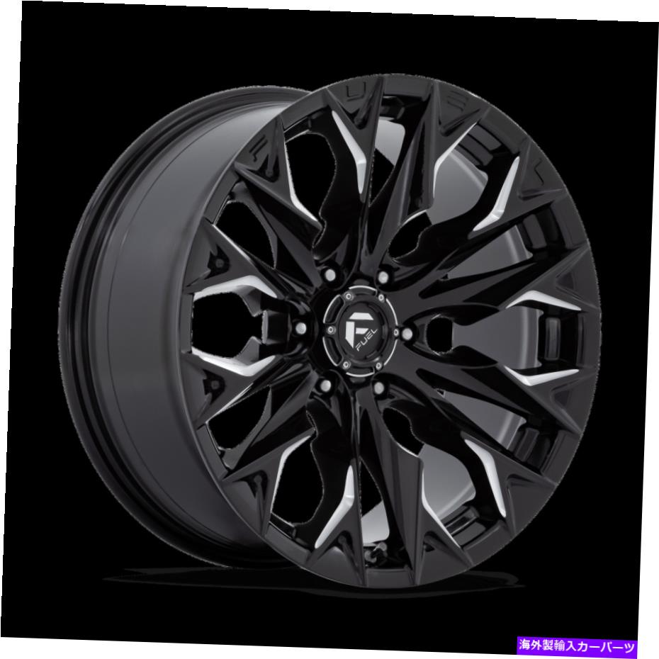 ۥ롡4ܥå 20x9 Fuel D803 Flame Gloss Black Milled Wheels 6x1351mm˥å4Υå 20x9 Fuel D803 Flame Gloss Black Milled Wheels 6x135 (1mm) Set of 4
