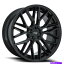 ホイール　4本セット （4）20 "ずらされたニッチホイールM224ガンマグロスブラックリム（B41） (4) 20" Staggered Niche Wheels M224 Gamma Gloss Black Rims(B41)